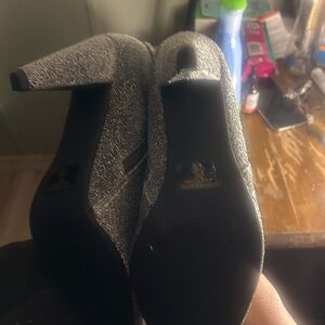 Elegant Silver Women's Heels